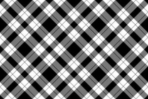 Plaid check background of textile fabric tartan with a vector seamless texture pattern.