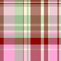 Plaid vector check of tartan background fabric with a seamless texture pattern textile.