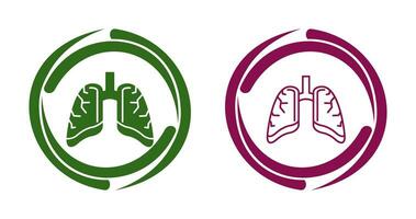 icono de vector de pulmones