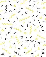 a yellow and black geometric pattern on a white background vector