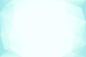Abstract light blue polygonal geometric background made of triangles. photo