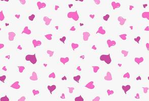 Seamless background pattern with hand drawn textured pink hearts photo