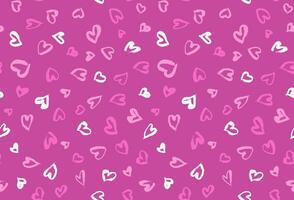 Seamless background pattern with hand drawn textured pink hearts photo