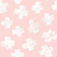 Seamless hand drawn irregular uneven pink and white texture photo