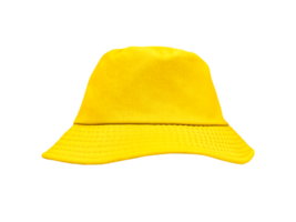 Yellow bucket hat isolated PNG transparent