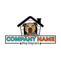 Dog Daycare Logo Design on white background vector