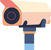 Hand Drawn CCTV or security cameras in flat style vector