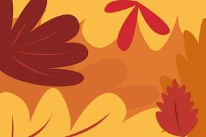 Autumn leaf background. vector illustration