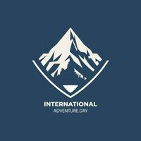 Creative Mountain Minimalistic Logo Design vector
