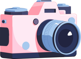 Hand Drawn wedding camera in a wedding concept in flat style png