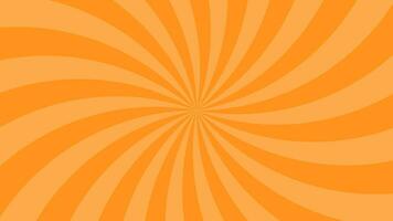 Simple Light Orange Curved Radial Lines Effect Vector Background