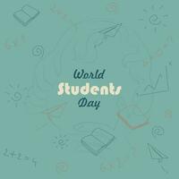 free vector student day banner