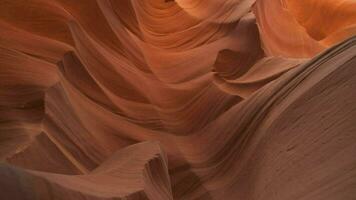 Antelope Canyon for Background - Impressive Rock Formations in Page Arizona Creating Labyrinth, Abstract Pattern Sandstone Walls and Beams of Sunlight video
