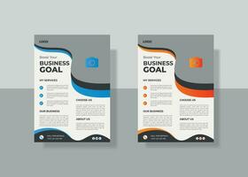 vector corporate flyer design template