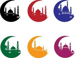 illustration vector graphic of mosque, perfect for mosque design , silhouette, ramadhan icon, mosque vector, mosque silhouette , ramadhan background, Eid Al-Fitr vector , etc.