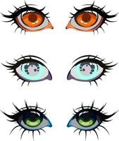 Female Cartoon Eyes Vector Art, Icons, and Graphics for Free Download