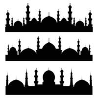 illustration vector graphic of mosque, perfect for mosque design , silhouette, ramadhan icon, mosque vector, mosque silhouette , ramadhan background, Eid Al-Fitr vector , etc.