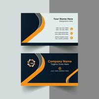 modern and clean professional business card template Free Vector