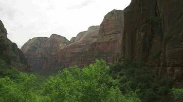 Zion nationaal park in zuidwesten Utah Verenigde Staten van Amerika video