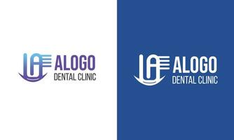 Creative beautiful world dental clinic logo design vector