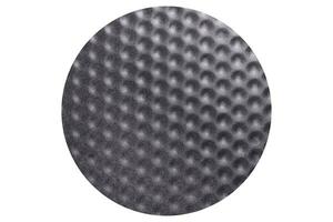 Round cake pan, tray or mould on a black concrete background photo