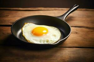 Fried egg breakfast. Generate Ai photo