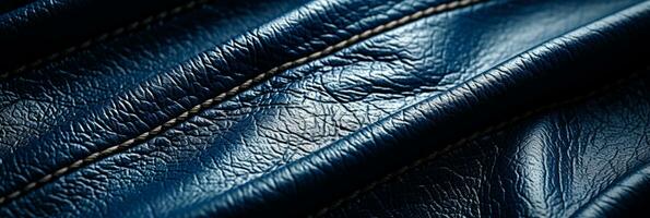 High resolution image highlighting denim fabrics robust texture and intricate stitching photo