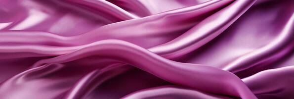 Macro photography revealing the lustrous folds and sheen of Satin fabric photo