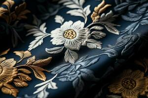 High resolution images showcasing detailed jacquard woven designs on textile backgrounds photo