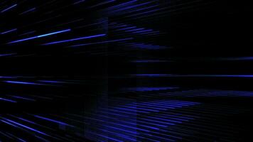 Stylish abstract blue technology background with a glowing grid of lines, dots and digital data particles. This modern minimalist motion background is full HD and a seamless loop. video