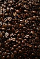 Seamless coffee pattern background AI Generated photo