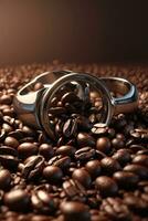 Fresh coffee beans AI Generated photo