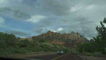 Scenic Driving at Zion National Park in Southwest Utah USA video