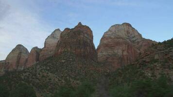 Zion nationaal park in zuidwesten Utah Verenigde Staten van Amerika video