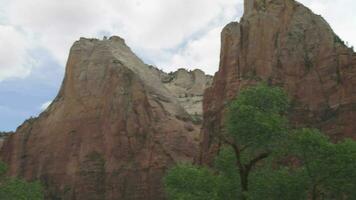 Zion nationaal park in zuidwesten Utah Verenigde Staten van Amerika video