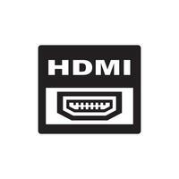 hdmi Puerto línea icono vector. hdmi Puerto signo. aislado contorno símbolo negro ilustración vector