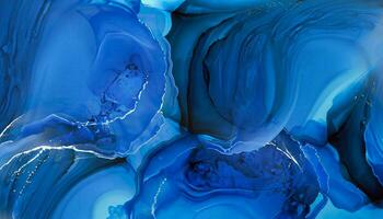 AI-Generated, Abstract background of acrylic paint in red tones. Marbling texture design, Abstract background with blue and white acrylic paints. photo