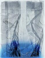Plastic tape wrap on paper crumple, crease, damaged, grunge, wrinkled, dirty and dusty textured, distressed, rustic, Overlay Texture, easy to use with overlay blending option, grey color blue white photo