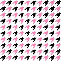 Seamless geometric pattern with black and white hounds tooth. Vector illustration.