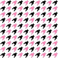 Seamless geometric pattern with black and white hounds tooth. Vector illustration.