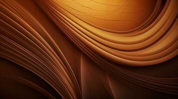 AI Generative brown background abstract swirl lines texture photo