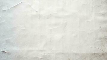 AI Generative white paper texture grunge wall background photo