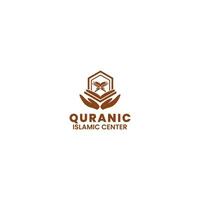quaran islámico logo diseño vector