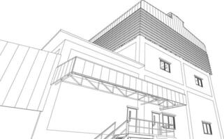 3D illustration of industrial building vector