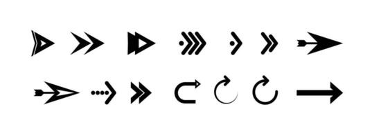 Set of stylish arrows vector