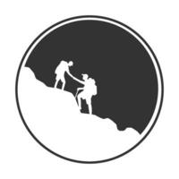 the climbing vector illustration design