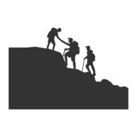 the climbing vector illustration design