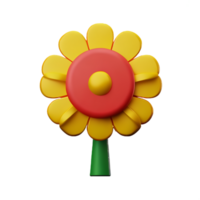 vintage flower 3d rendering icon illustration png