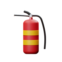 fire extinguisher 3d rendering icon illustration png