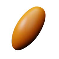 peanut 3d rendering icon illustration png